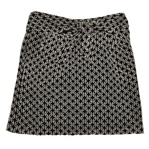 VTG Grace Mini Skirt 4 Lined High Rise Black‎ White Eyelet Preppy Y2K Alt Goth